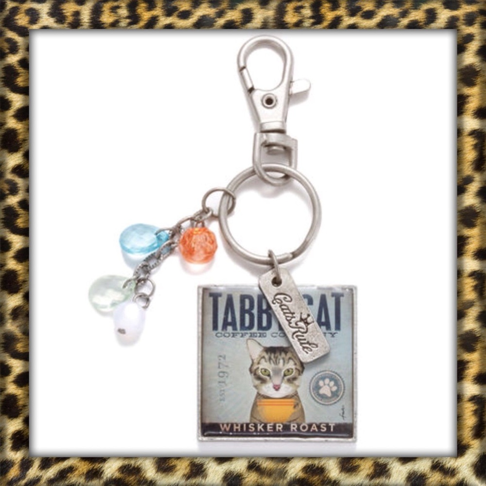 AUCTION PRICE👩🏻⚖️ Tabby Cat Keychain